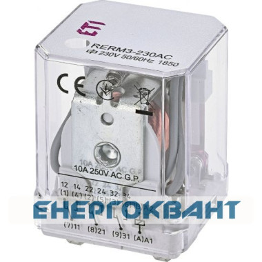 Електромеханічне реле ETI 002473060 RERM3-230AC 3p (16A AC1 250V AC) Електромеханічне реле ETI 002473060 RERM3-230AC 3p (16A AC1 250V AC)