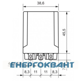 Електромеханічне реле ETI 002473060 RERM3-230AC 3p (16A AC1 250V AC)