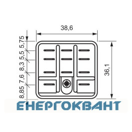 Електромеханічне реле ETI 002473060 RERM3-230AC 3p (16A AC1 250V AC)