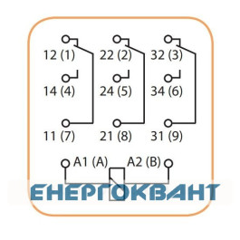 Електромеханічне реле ETI 002473060 RERM3-230AC 3p (16A AC1 250V AC)