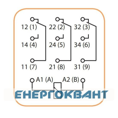 Електромеханічне реле ETI 002473061 RERM3-230ACL 3p (16A AC1 250V AC) Електромеханічне реле ETI 002473061 RERM3-230ACL 3p (16A AC1 250V AC)