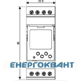 Програмований цифровий таймер відключення ETI 002470056 SHT-3 UNI 12-240 AC / DC (1x16A AC1)