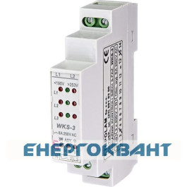 Реле контролю параметрів трифазної мережі ETI 002470300 WKS-3