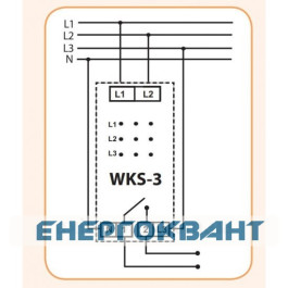 Реле контролю параметрів трифазної мережі ETI 002470300 WKS-3