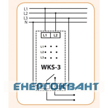 Реле контролю параметрів трифазної мережі ETI 002470300 WKS-3 Реле контролю параметрів трифазної мережі ETI 002470300 WKS-3