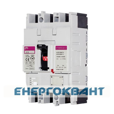 Вимикач навантаження ETI 004671281 ED2S 160/3 160A (2,8kA) 3P Вимикач навантаження ETI 004671281 ED2S 160/3 160A (2,8kA) 3P