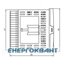 Щитове температурне реле Новатек-Електро ТР-100М (блок захисту сухих трансформаторів 4 канали)