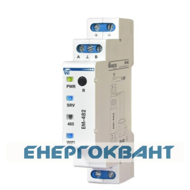 Контролер Новатек-Електро ЕМ-482 для дистанційного WEB-доступу до управління Modbus-обладнанням Wi-Fi -RS-485 Контролер Новатек-Електро ЕМ-482 для дистанційного WEB-доступу до управління Modbus-обладнанням Wi-Fi -RS-485