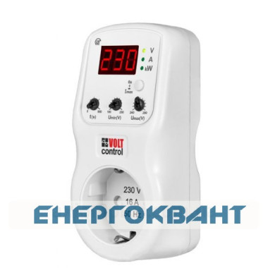 Реле напруги в розетку Новатек-Електро РН-101М1 16А 220В