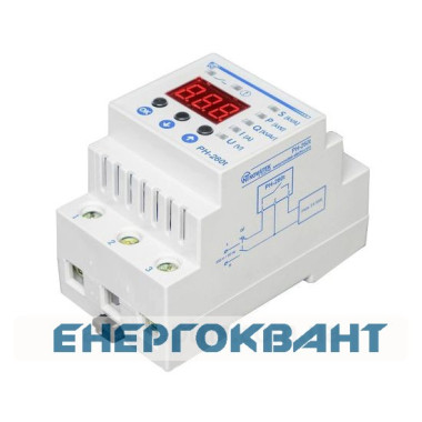 Реле контролю напруги Новатек-Електро РН-260Т з термозахистом 220В 63А