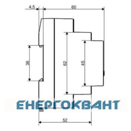 Реле контролю напруги Новатек-Електро РН-260Т з термозахистом 220В 63А