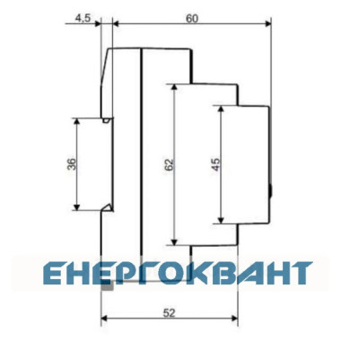 Реле контролю напруги Новатек-Електро РН-260Т з термозахистом 220В 63А