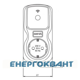 Багатофункціональний Wi-fi таймер в розетку Новатек-Електро ЕМ-126Т