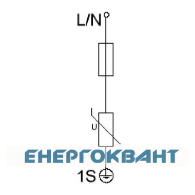 Обмежувач перенапруги Новатек-Електро OPN-M (1S) 30kA 1М