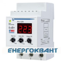 Реле напруги з захистом від перегріву Новатек-Електро РН-125Т 25А
