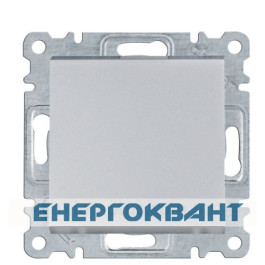 Двополюсний вимикач Hager WL0062 Lumina 10АХ / 230В (сріблястий)