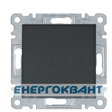 Двополюсний вимикач Hager WL0063 Lumina 10АХ / 230В (чорний)