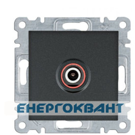 ТВ розетка Hager WL3213 Lumina (чорна)