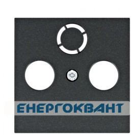 Лицьова ТВ панель Hager WL6313 Lumina (чорна)