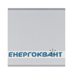 Клавіша Hager WL6022 Lumina з символом «Світло» (срібляста)