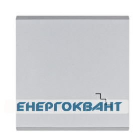 Клавіша Hager WL6032 Lumina з символом «Сходинки» (срібляста)