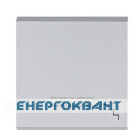Клавіша Hager WL6132 Lumina з символом «Сходинки» з лінзою (срібляста)