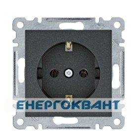 Розетка Hager WL1053 Lumina 16А / 230В з з / к (чорна)