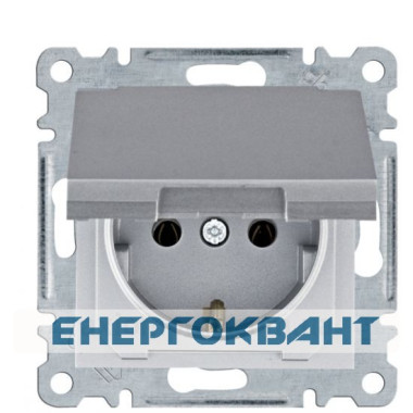 Розетка Hager WL1152 Lumina 16А / 230В з з / к з кришкою (срібляста) Розетка Hager WL1152 Lumina 16А / 230В з з / к з кришкою (срібляста)