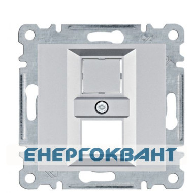 Подвійна панель Hager WL2322 Lumina для RJ12 / RJ45 (срібляста)