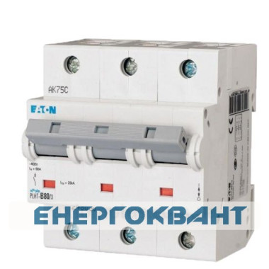 Автоматичний вимикач Eaton PLHT-C80 / 3
