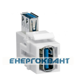 Модуль Keystone Hager VZ30UA USB 3.0 під кутом 90 °