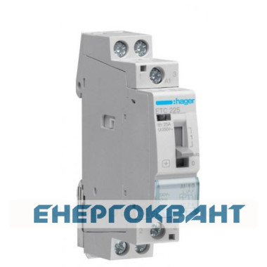 Контактор Hager ETC225 день / ніч 25A 2НВ 230 з ручним керуванням