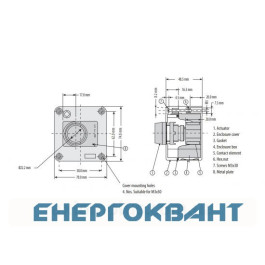 Кнопковий пост Eti ESB1-V2 Standart STOP червона (4771622)