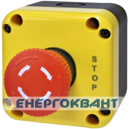Кнопковий пост Eti ESB1Y-V1 Standart STOP жовто-чорний (4771624)