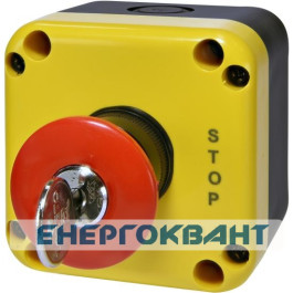 Кнопковий пост Eti ESB1Y-V9 Standart STOP жовто-чорний (4771625)