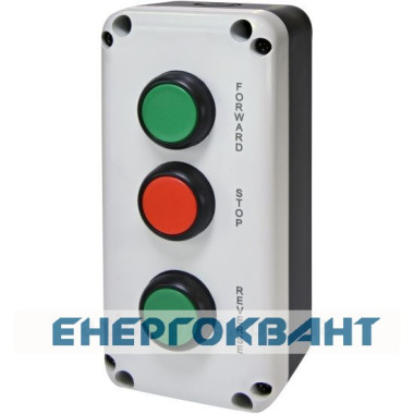 Кнопковий пост Eti ESB3-V6 Standart FORWARD / STOP / REVERSE зелена / червона / зелена (4771629)