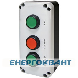 Кнопковий пост Eti ESB3-V7 Standart UP / STOP / DOWN зелена / червона / зелена (4771630)