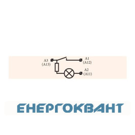 Зелений вимикач індикатором тліючого розряду ETI 002470109 USS-08 10A