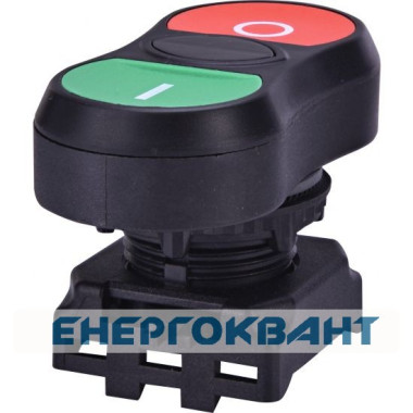 Здвоєна кнопка-модуль «ON / OFF» ETI 004771390 EGT-C (чорна)