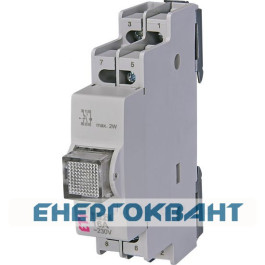 Кнопка управління на DIN рейку ETI 760411106 TLG 216 2p 16A «WHITE» 2НО + 2НЗ (біла)