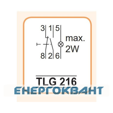 Кнопка управління на DIN рейку ETI 760411106 TLG 216 2p 16A «WHITE» 2НО + 2НЗ (біла) Кнопка управління на DIN рейку ETI 760411106 TLG 216 2p 16A «WHITE» 2НО + 2НЗ (біла)