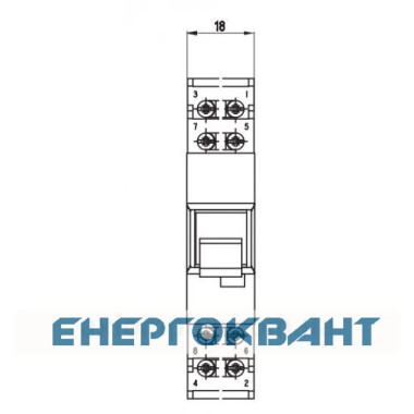 Кнопка управління на DIN рейку ETI 760411106 TLG 216 2p 16A «WHITE» 2НО + 2НЗ (біла) Кнопка управління на DIN рейку ETI 760411106 TLG 216 2p 16A «WHITE» 2НО + 2НЗ (біла)