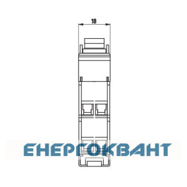 Кнопка управління на DIN рейку ETI 764904101 TG 216 2p 16A (2НО + 2НЗ)