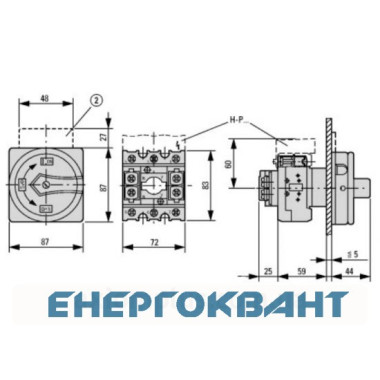 Перемикач Eaton Moeller 74320 P3-100 / EA / SVB