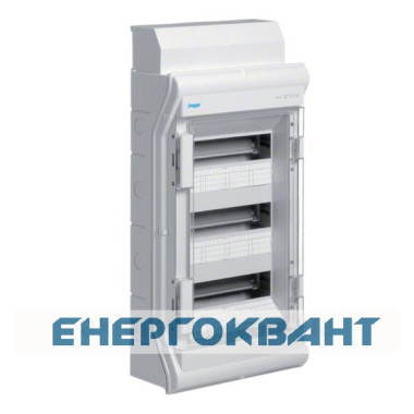 Щит накладної Vector VE312DN на 36 (42) модулів 3-рядний Hager