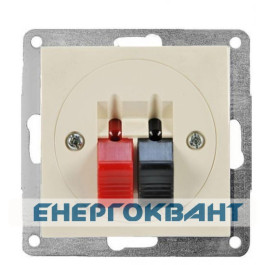 Розетка акустична HI-FI слонова кістка FIORENA
