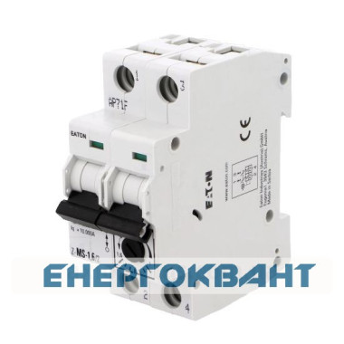 Автомат захисту двигуна Eaton Moeller Z-MS-1,6 / 2 Автомат захисту двигуна Eaton Moeller Z-MS-1,6 / 2