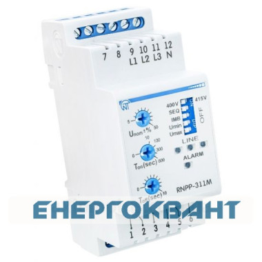 Реле контролю фаз Новатек-Електро РНПП-311М (Н) (аналог РНПП-311)