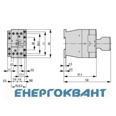 Контактор Eaton Moeller DILM17-10 (RDC24) Контактор Eaton Moeller DILM17-10 (RDC24)