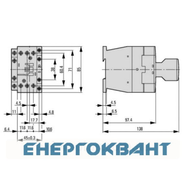 Контактор Eaton Moeller DILM32-01 (230V50HZ, 240V60HZ)